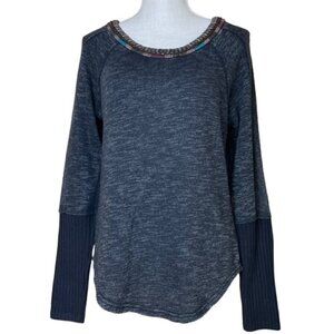 MISS ME Embellished Long Sleeve Sweater - Size Small